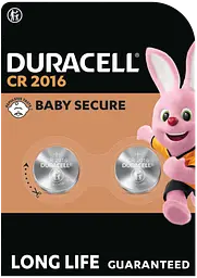 Спеціальна літієва батарейка типу «таблетка» Duracell 2016 3V, (DL2016/CR2016), 2 шт. (6409616) - мініатюра 6