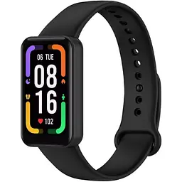 Ремінець DK Silicone Sport Band для Xiaomi Redmi Smart Band Pro (black) - мініатюра 2