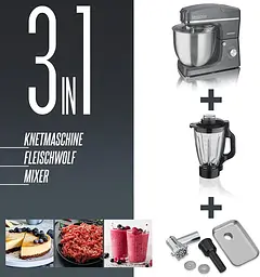 Кухонний комбайн-тестоміс 3 до 1 Heinrich's HKM 8083 Titan 10 л - мініатюра 9