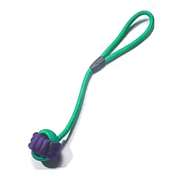 Іграшка для собак Derby Dog Rope Toy - Ball with Long Handle