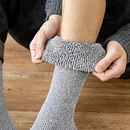 Гольфи теплі з махрою світло-сірі One Size 3643 - мініатюра 5