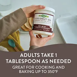 Органічна кокосова олія холодного віджиму Nature's Way Coconut Oil 907 г - мініатюра 7