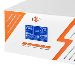ДБЖ з правильною синусоїдою 12V LPM-PSW-1500VA (1050Вт) White - мініатюра 7
