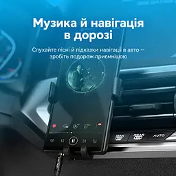 Аудіокабель Vention 3 м AUX 3,5 мм TRS штекер на 3,5 мм TRS штекер для стереозвуку у бавовняному обплетенні із захистом від перегинів біля штекерів із позолоченими контактами чорний (BAWBI) - мініатюра 7
