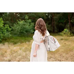 Сумка Childhome Mommy bag Signature - Canvas White, біла (CWMBBSCOW) - мініатюра 24