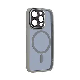 Чехол для Apple iPhone 15 Pro, Unit MagSafe SE, серый, с защитой камеры, магсейф, противоударный, магнитный, панель-накладка с MagSafe, с поддержкой беспроводной зарядки, TPU+PC, защита всего корпуса, ударопрочный, ArmorStandart (ARM75380) - мініатюра 2