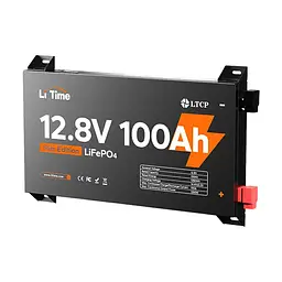 Акумуляторна батарея літій-залізо-фосфатна 12.8В 100А*год LiFePO4 LiTime Slim 12V100-100-SLIM-LTCP-4-SE100 ультратонка (44-00531)