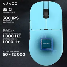 Миша Ajazz AJ159P MC Charging Dock Blue (AJ159P-MC-Blue) [153978] - мініатюра 11