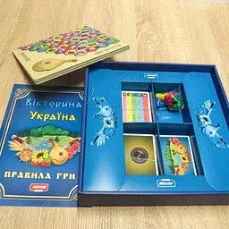 Настільна інтелектуальна гра для дітей (Вікторина Україна) Настільна карткова гра Artos Games Вікторина Україна для дітей та усієї сім'ї віком від 10 років - мініатюра 3