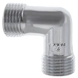 Кутник Koer 1/2'' НН (хром) Kf.L06M.Chr KF0130 - мініатюра 2