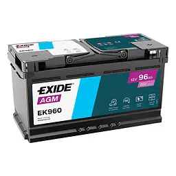Автомобільний акумулятор EXIDE START-STOP AGM 6СТ-96Ah АзЕ 850А (EN) EK960