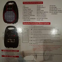 Колонка акумуляторна Bluetooth MP3 FM Караоке GOLON RX-810 70 Вт - мініатюра 7