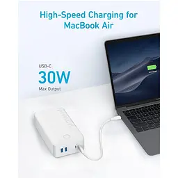 Портативний акумулятор - універсальна батарея Anker Power Bank 40000mAh 347 30W (A1377) біла - мініатюра 3