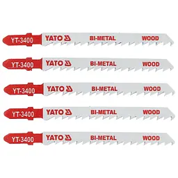 Набір полотен для електролобзика Yato Bi-metal 6 TPI 100 мм 5 шт. (YT-3400)