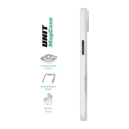 Чохол до мобільного телефона Armorstandart Unit MagCase Apple iPhone 17 Air Clear Silver + Orange Button Set (ARM90583) - мініатюра 3