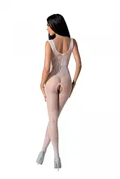 Бодістокінг з крилами Passion BS098 One Size, white, середня сітка, відкритий доступ - мініатюра 2