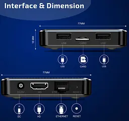 Смарт-ТВ-приставка Android SmartTV Box X98Q 2/16 Гб 4K HDR - мініатюра 6
