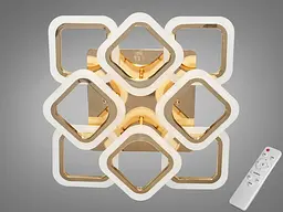 Світлодіодна люстра смарт світильник з пультом dimmer, 80W, хром