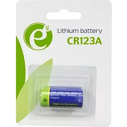 Батарейка CR123A, літієва, EnerGenie, 1 шт, 3V, Blister (EG-BA-CR123-01)