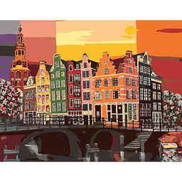 Картина за номерами Rosa Start Colorful Amsterdam 35x45 см