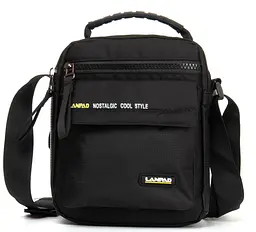 Сумка чоловіча Lanpad тканинна чорний (LAN4118 black) - мініатюра 1