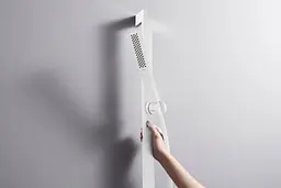 Душова штанга Hansgrohe Unica Puro E 65 см зі шлангом matt white 24404700 - мініатюра 3