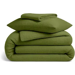 Комплект постільної білизни Cosas Avocado CS1 Підлітковий муслін авокадо (Muslin_020Avocado_El90-020Avocado_155)