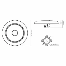 LED світильник Videx SLP01 IP65 120W 16800Lm 3000/5000/6500K 220V парковий (VL-SLP01-120B) - мініатюра 6