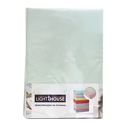 Простыня на резинке LightHouse Jersey Premium, 200х90 см, мятный (46487)