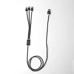 Зарядний кабель USB 3-1 чорний - мініатюра 3