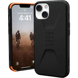 Оригінальний протиударний чохол UAG Civilian для iPhone 13 / iPhone 14 (6.1") Black (11317D114040)
