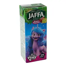 Яблучно-виноградний нектар Jaffa Поні-Трансформери slim 0.2 л