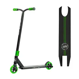 Самокат трюковий Best Scooter 50х10х82 см Чорно-зелений 000231689 - мініатюра 2