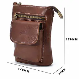 Чоловіча шкіряна сумка через плече TARWA 17×14×5,5 см sum0025700 - мініатюра 5