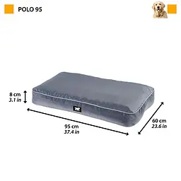 Подушка для собак та котів Ferplast Polo 95 сіра 95x60x8 см 81089121 - мініатюра 2