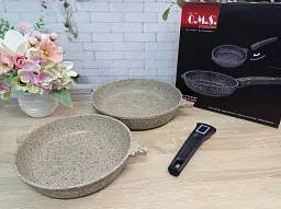 Набір сковорідок O.M.S. Collection 3284 Beige 3 предмети - мініатюра 4
