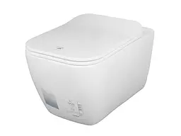 Унітаз підвісний з функцією біде Idevit Halley з кришкою Soft Close SETK3204-2615-001-1-6000, Білий - мініатюра 3