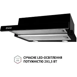 Витяжка Perfelli TL 5212 BL 700 LED телескопічна - мініатюра 3