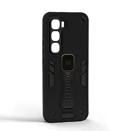 Чехол для Infinix Hot 60 Pro Plus 4G, Proover, черный, с подставкой и магнитом, противоударный, ударопрочный, бронированный, панель-накладка, защита всего корпуса, термополиуретан (TPU) + поликарбонат (PC), ArmorStandart (ARM88683) - мініатюра 2
