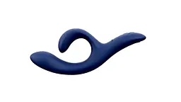 Смарт вібратор-кролик We-Vibe Nova Midnight Blue, ергономічний, регульований кут нахилу стовбура - мініатюра 1