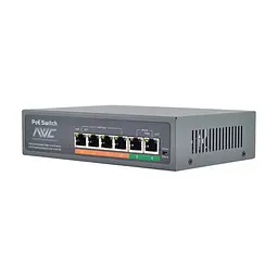 PoE-комутатор 6-портовий NVC-604Ex (73-00107) - мініатюра 1