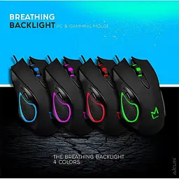 Миша Aikun Apparition Optical Gaming Mouse Backlight GX53 1000-3200DPI - мініатюра 8