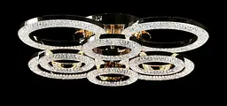 Люстра стельова LED Splendid Ray LT8003/4+4, 200W, золото/білий, сучасний стиль, з пультом, димер - мініатюра 4