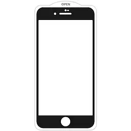 Захисне скло SKLO 5D (тех.пак) для Apple iPhone 7 / 8 / SE (2020) (4.7) Чорний / Біла підкладка