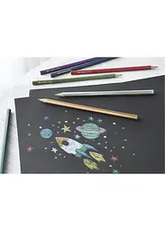 Набір олівців 10 кол. FABER CASTELL Metallic шестигранні (201583) - мініатюра 3