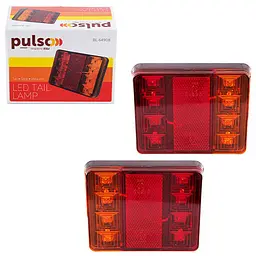 LED Задній ліхтар квадратний 58LED 12V/ 120 х 95 х 23 мм 2 шт. (BL-64908) - мініатюра 5