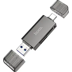 Кардрідер Hoco HB39 2-in-1 Metal Gray (604819) [168991]