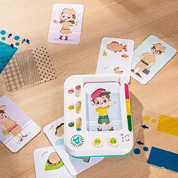 Дитячий навчальний планшет "Майстерня кольору" Hola Toys HE899200, 12 карток - мініатюра 3