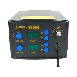 Паяльна станція Lukey 868 фен, паяльник - мініатюра 2