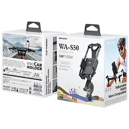Тримач для велосипеда мотоцикла WK WA-S50 Gravity Phone Holder 4.7 - 6.7" - мініатюра 2